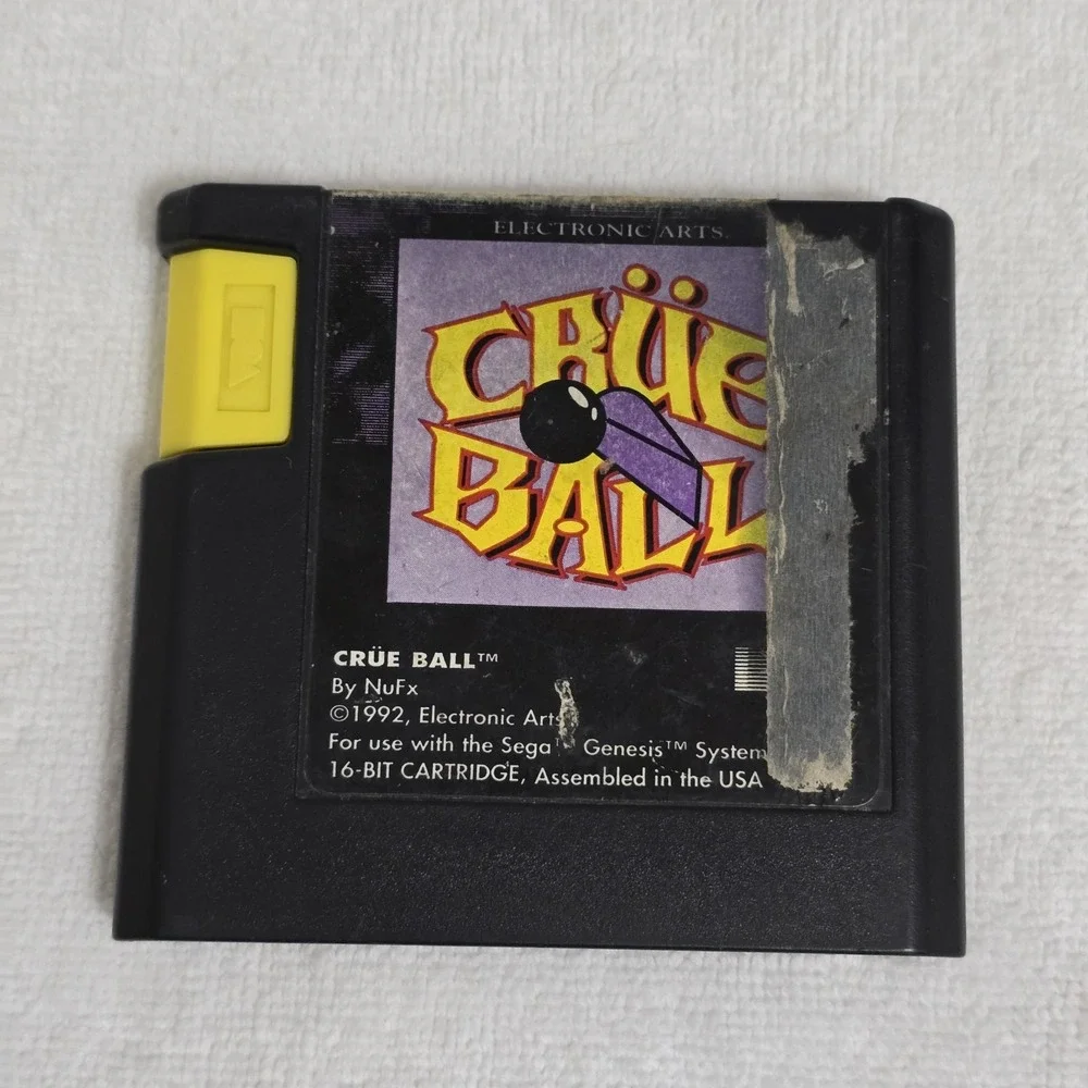 Crue Ball (Sega Genesis,‎ 1992) CARTRIDGE ONLY